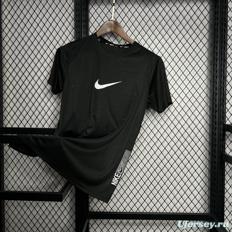 2024 Nike Black Cotton T-shirt #1032