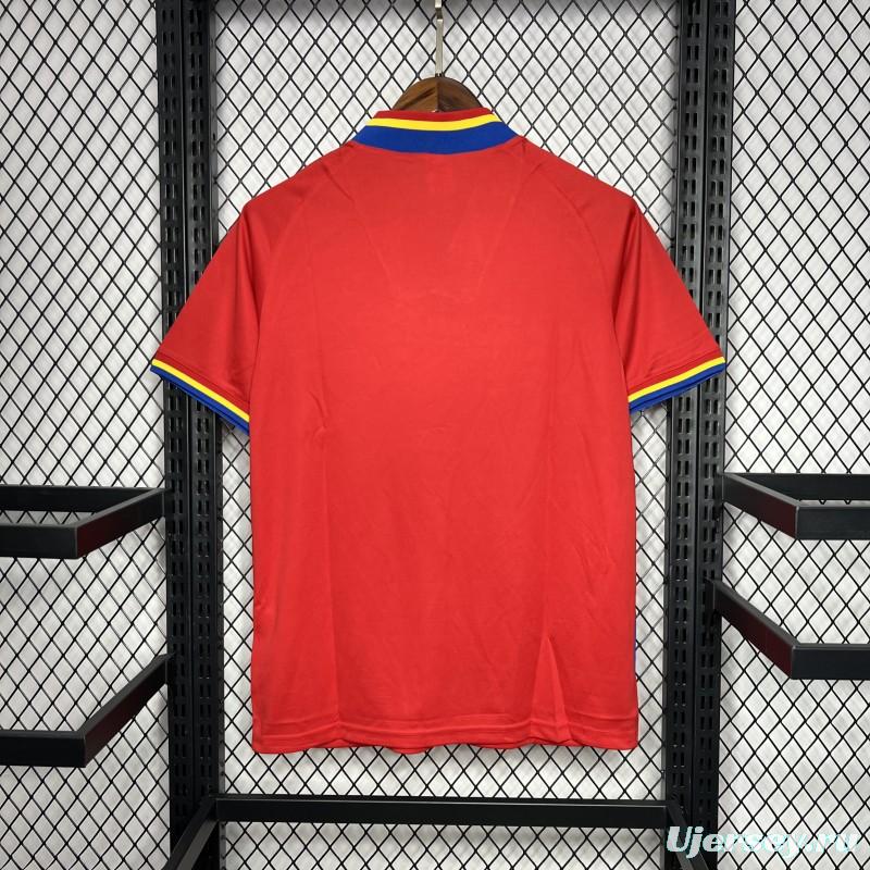 Retro 1994 Romania Away Red Jersey