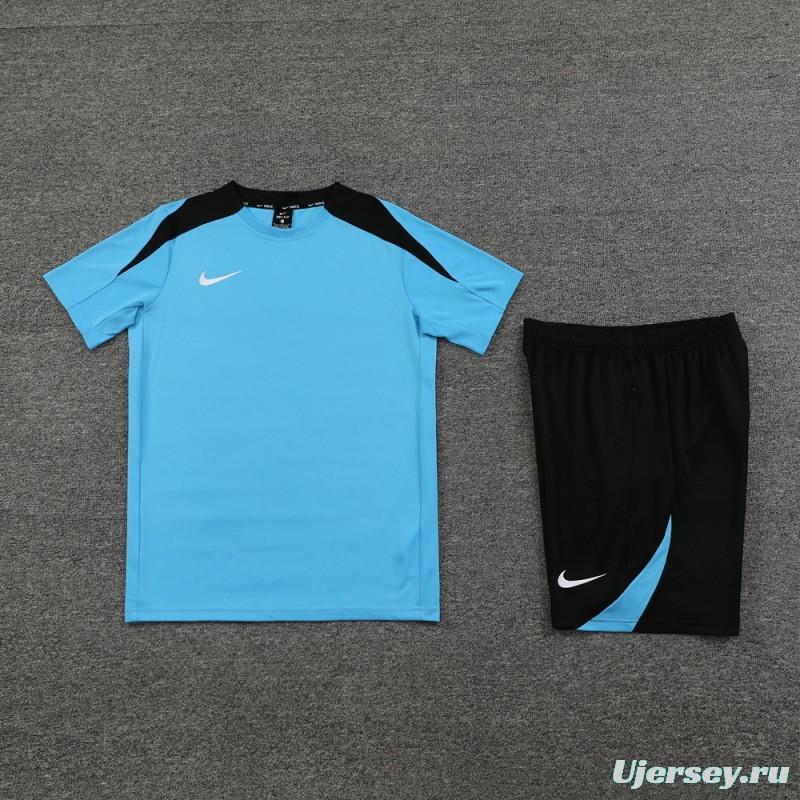 24/25 Nike Blue/black Short Sleeve Jersey+Shorts