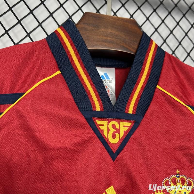 Retro 1998 Spain Home Jersey