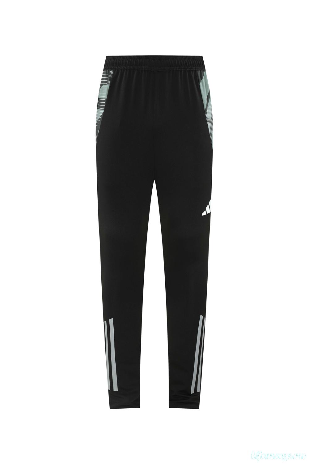 2024 Adidas Black/Grey Half Zipper Jacket +Long Pants