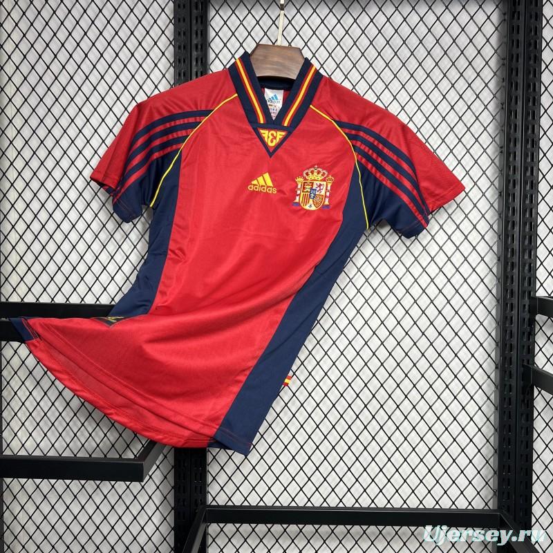Retro 1998 Spain Home Jersey