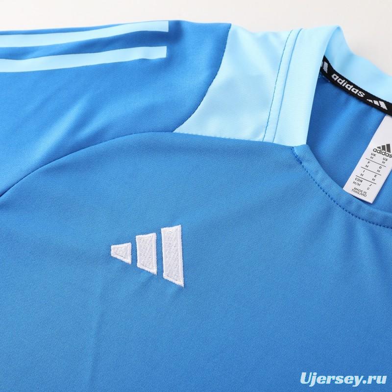 24/25 Adidas Blue Short Sleeve Jersey+Shorts