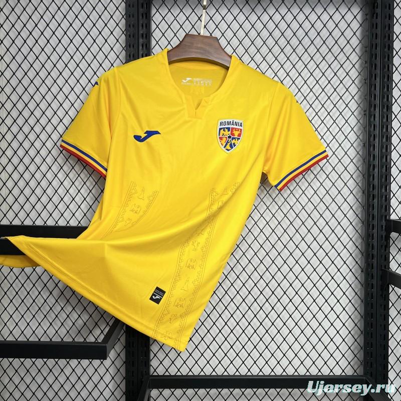2024 Romania Euro Home Jersey