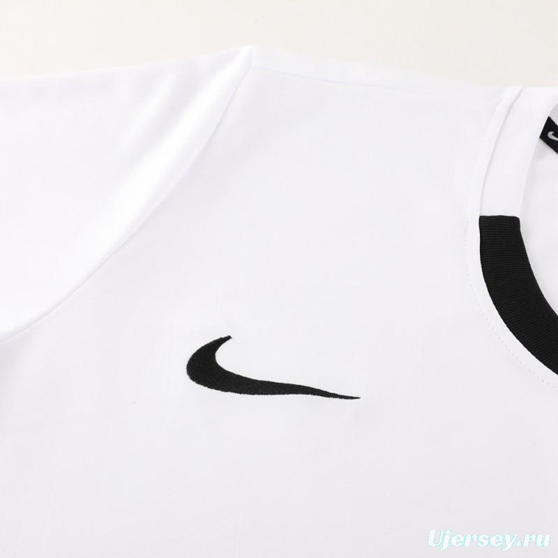 24/25 Nike White Short Sleeve Jersey+Shorts