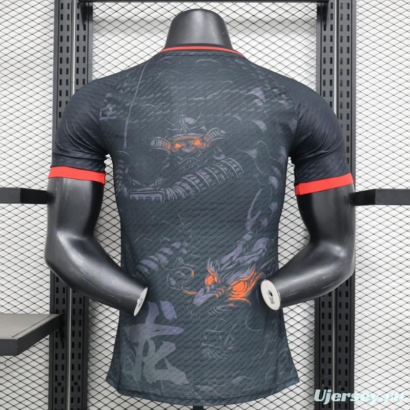 Player Version 2024 Japan Black Dragon With Glared Eye Concept Jersey