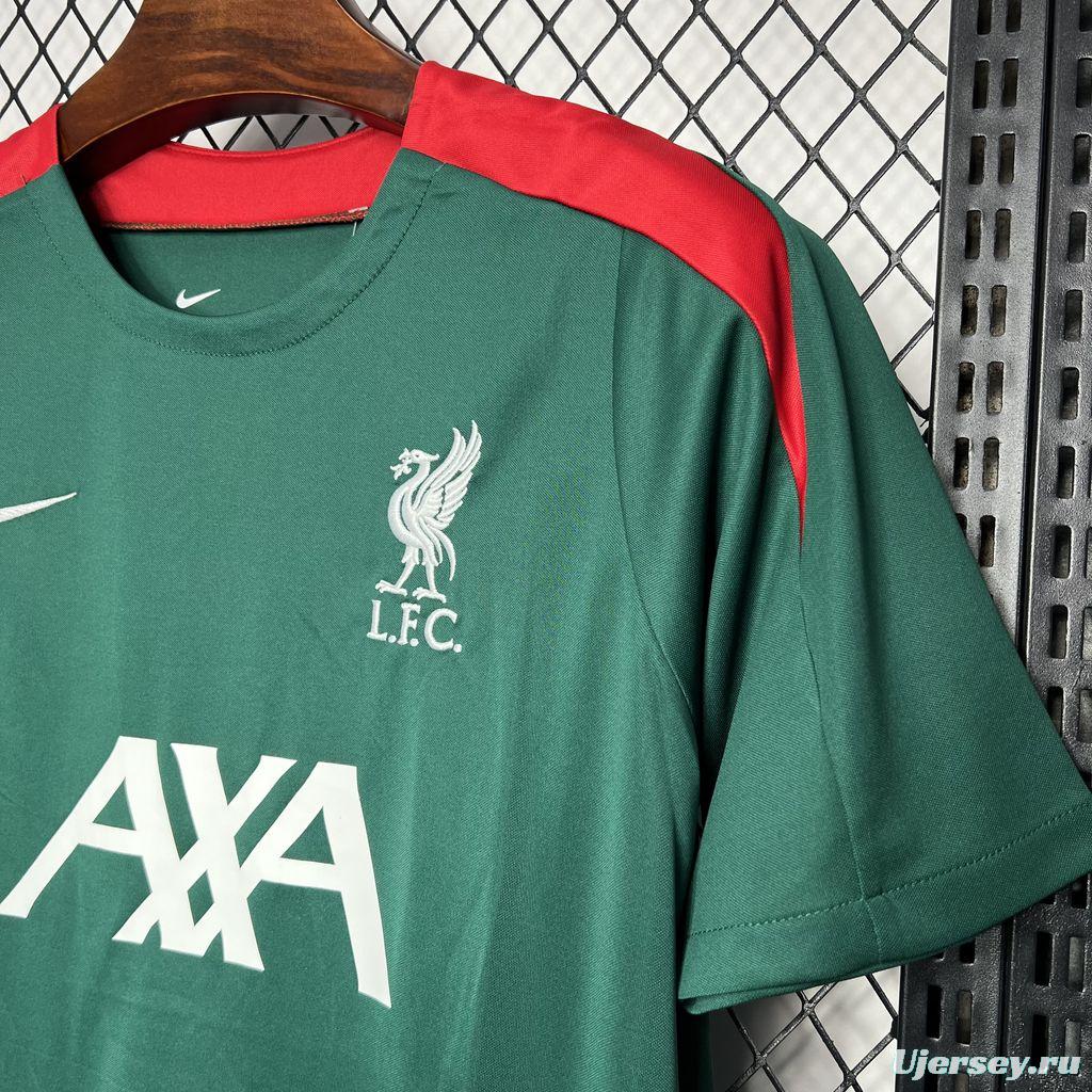 24/25 Liverpool Dark Green Pre-match Jersey