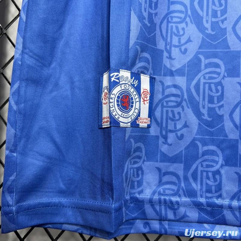 Retro 96/97 Glasgow Rangers Home Jersey