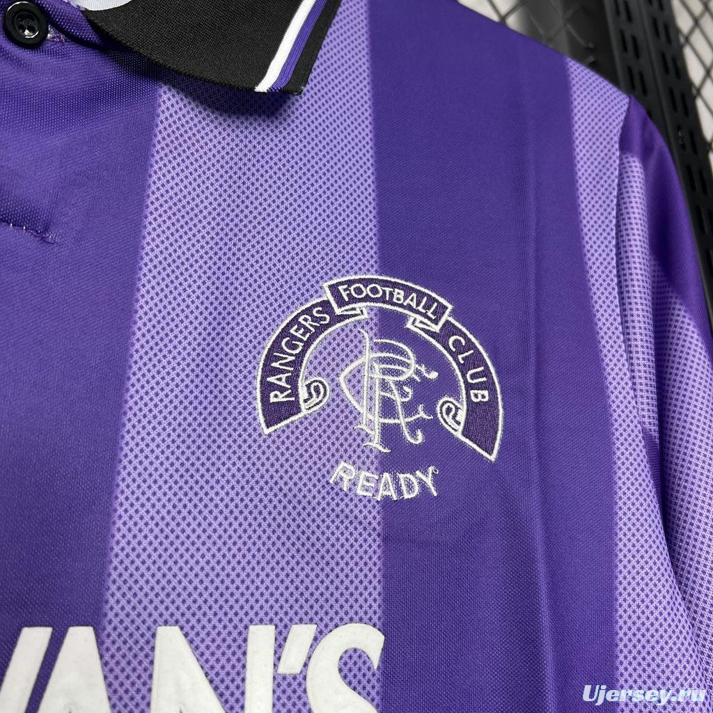 Retro 94/95 Glasgow Rangers Third Purple Jersey