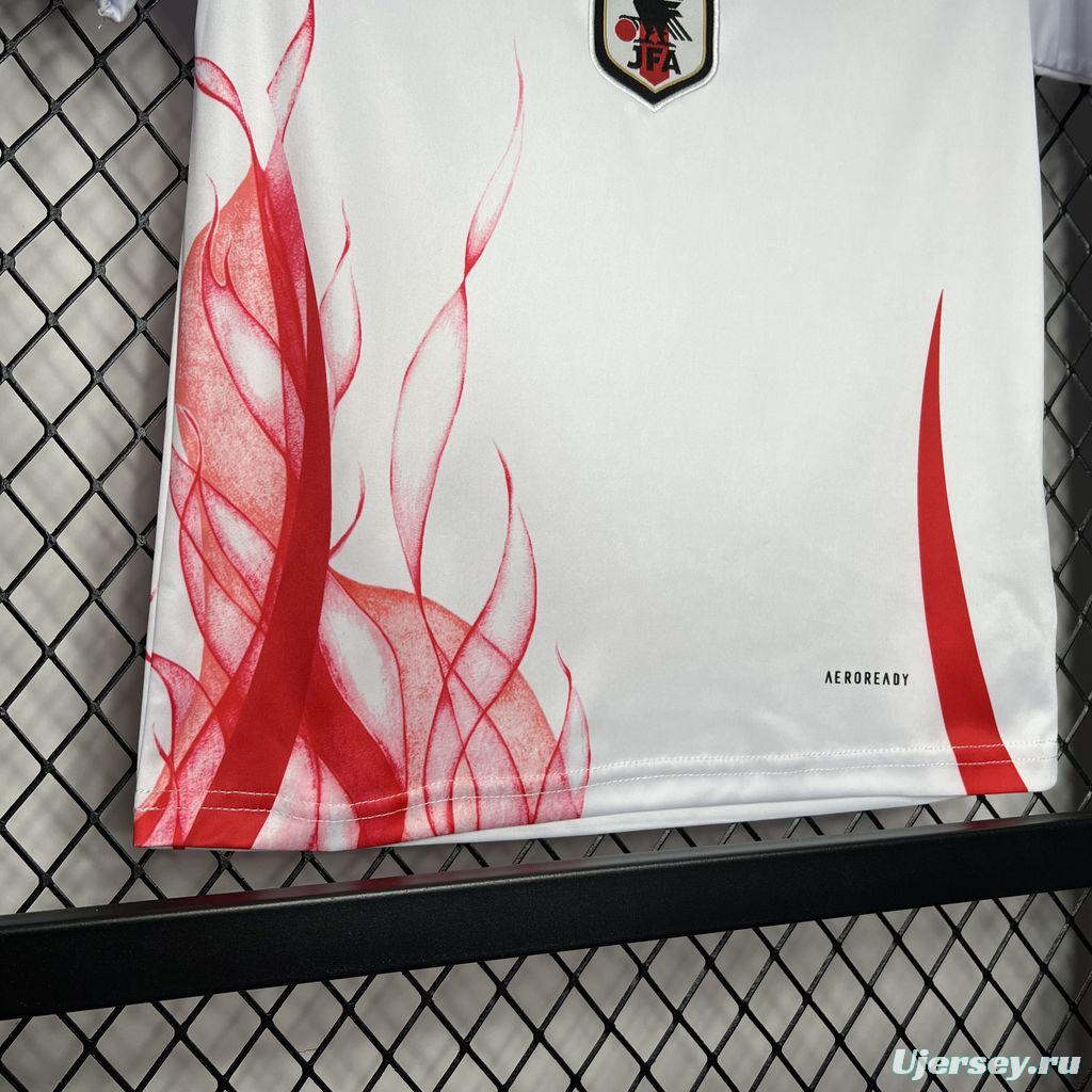 2024 Kids Japan Away White Jersey