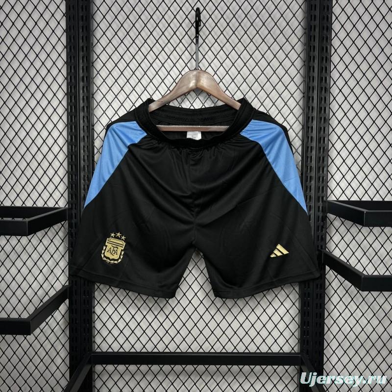 2024 Argentina Home Black Shorts