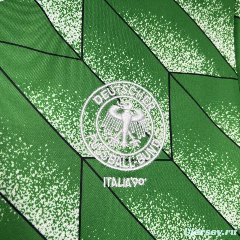 Retro 1990 Germany Away Green Jersey