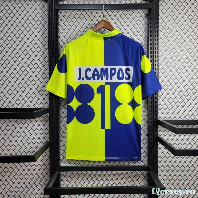 Retro 1998 Mexico Goalkeeper CAMPOS 1 Home Yellow Jersey