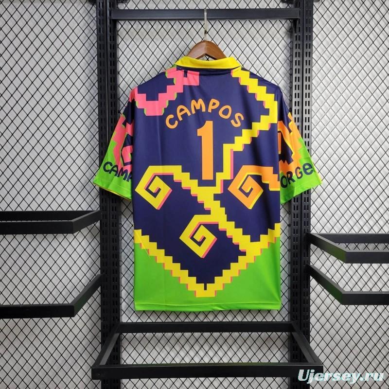 Retro 1995 Mexico Goalkeeper Campos Jersey