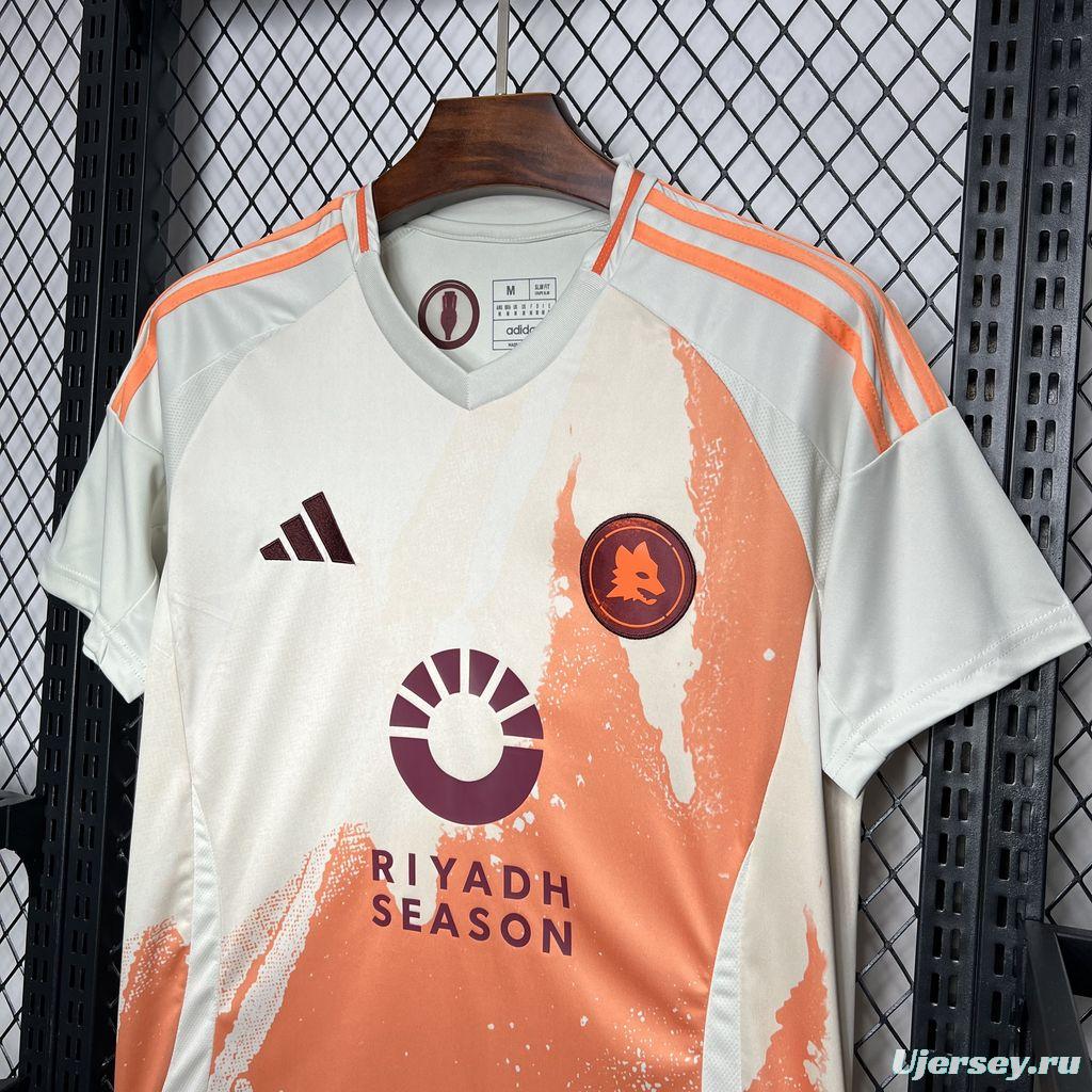 24/25 AS Roma Away White Jersey