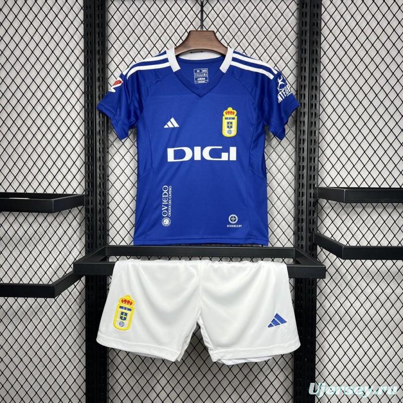 24/25 Kids Real Oviedo Home Jersey