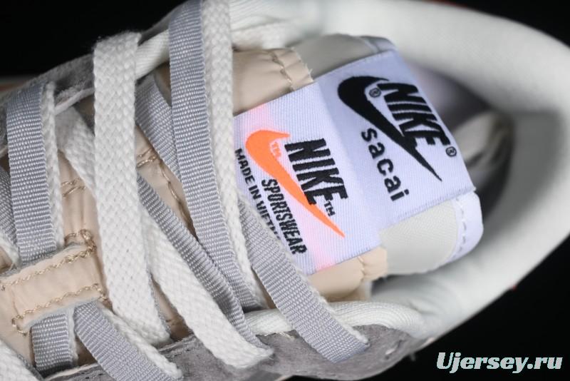 Nike Sacai VaporWaffle 3.0 Deconstructed Sneakers with Overlapping Swoosh and Dual Tongue - DD1875-107