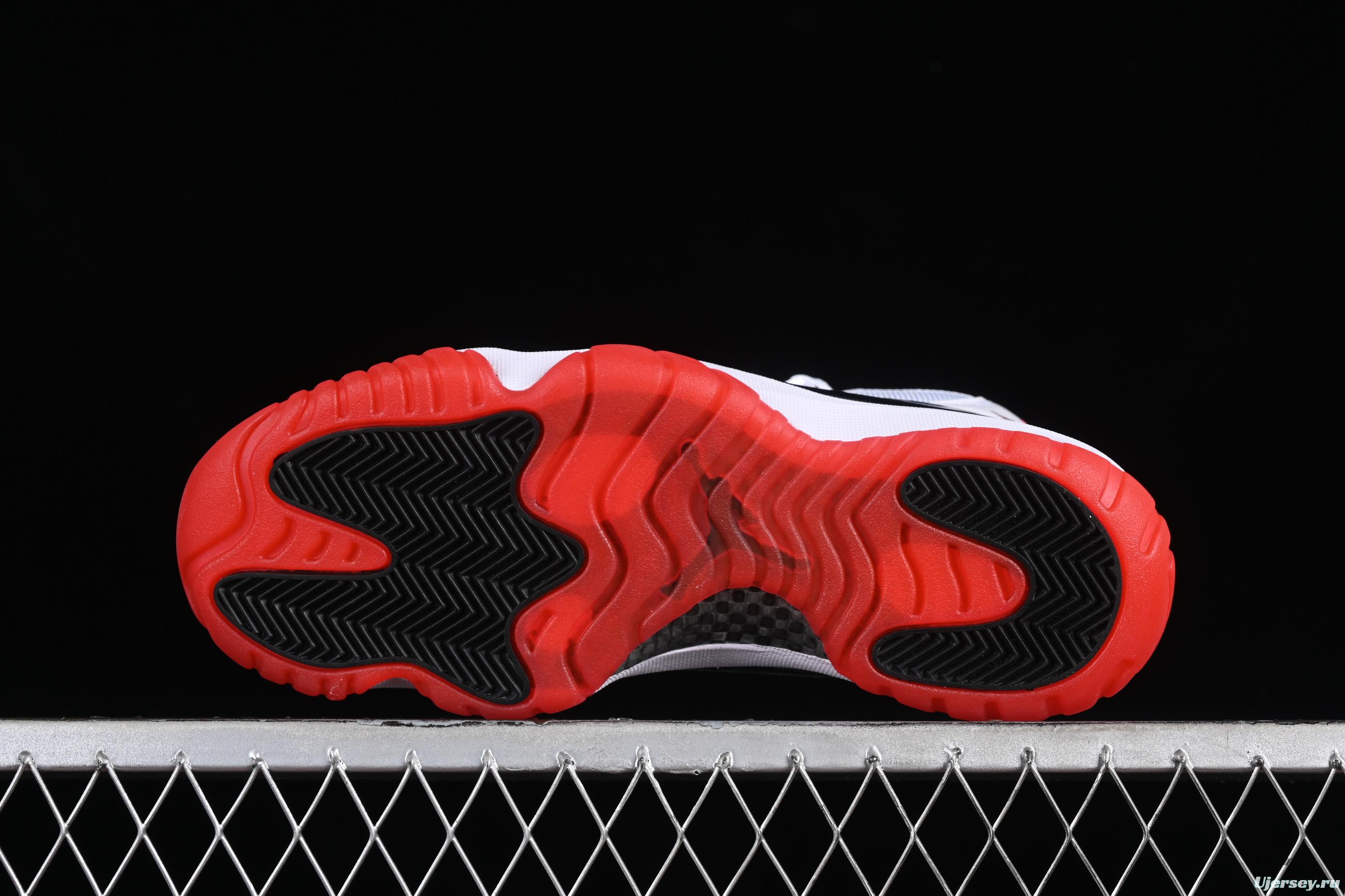 Nike Air Jordan 11 Retro Basketball Shoes with Patent Leather and Carbon Fiber Plate - CT8012-106