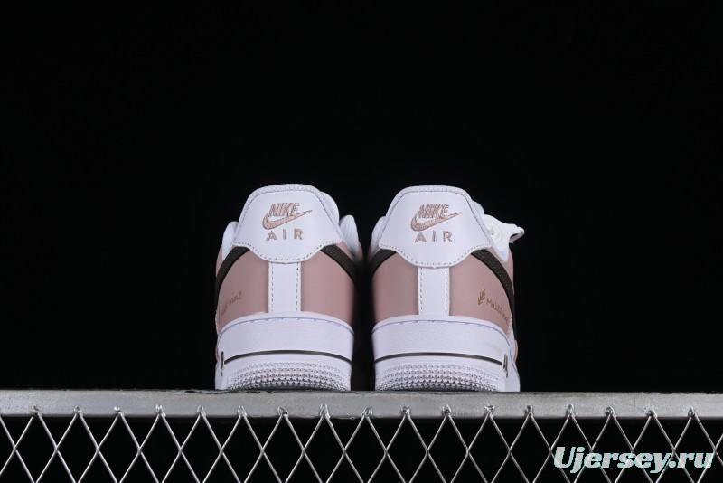 Nike Air Force 1 '07 Low Casual Sneakers in Dusty Rose with Hand-Painted Details - CV8699-578
