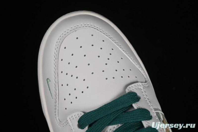 Nike SB Dunk Low UN Collaboration - White Green Swoosh Anniversary Custom Low-Top Casual Skate Shoes - DQ1098-359