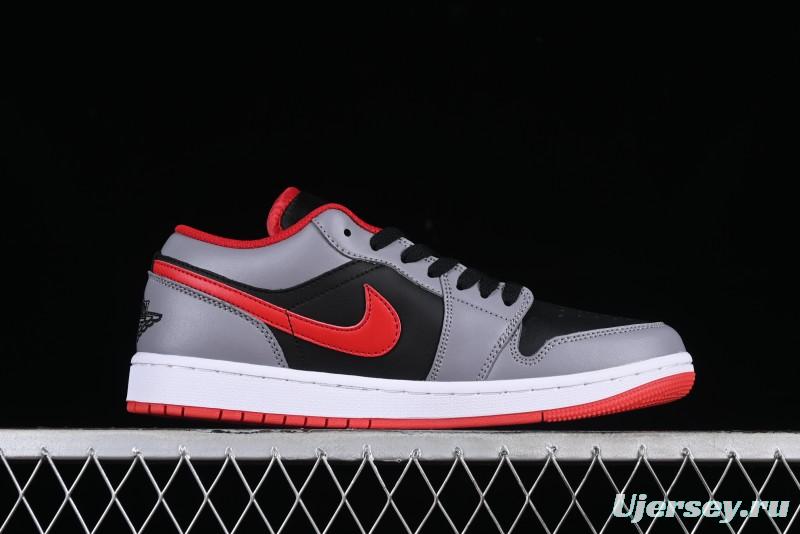 Nike Air Jordan 1 Low AJ1 Cement Grey Low-Top Casual Sneakers - 553558-060