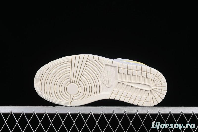 Nike Air Jordan 1 Low AJ1 Lemon Yellow Low-Top Casual Sneakers - FV8486-181