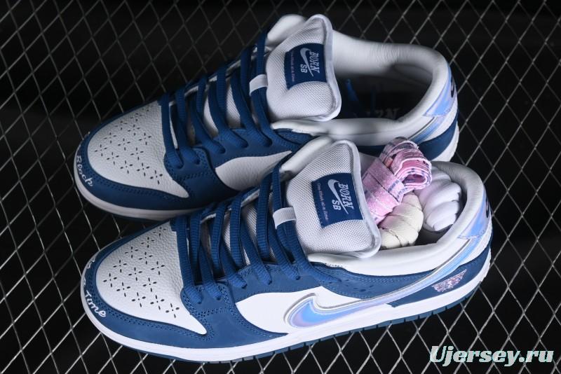 Nike Born x Raised x Nike SB Dunk Low Premium Skate Shoes with Special Foam Swoosh and Snowflake Perforations - FN7819-400