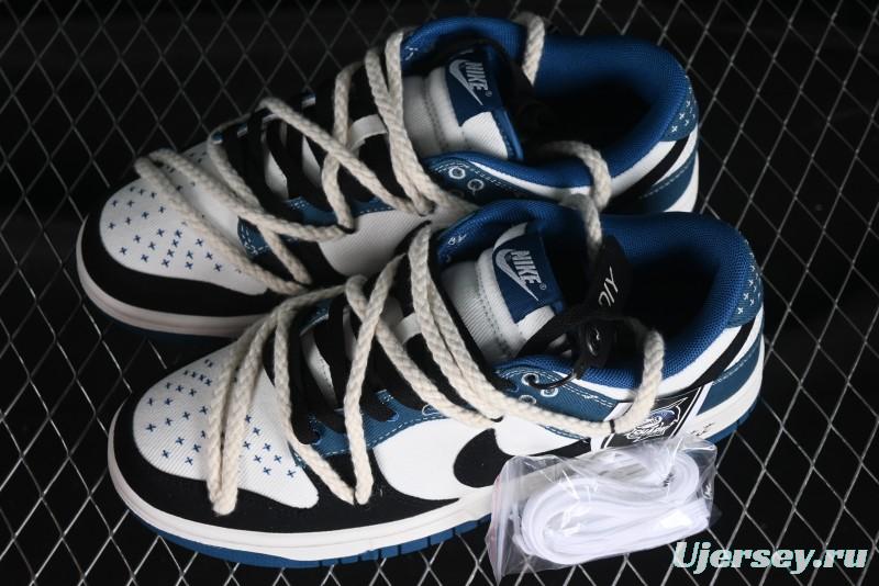 Nike Dunk Low High Street Style Ocean Protection Deconstructed SB Lace-Up Casual Skate Shoes - DV0834-101