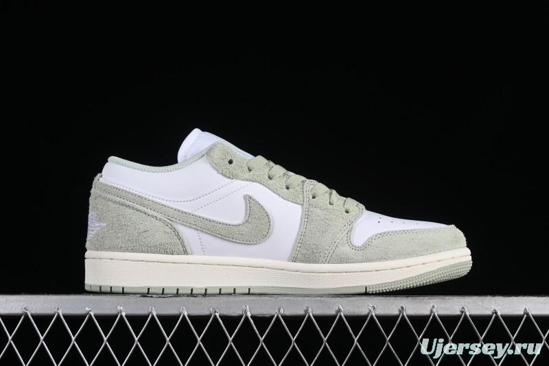Nike Air Jordan 1 Low AJ1 Apple White Green Low-Top Lifestyle Basketball Shoes - FN5214-131