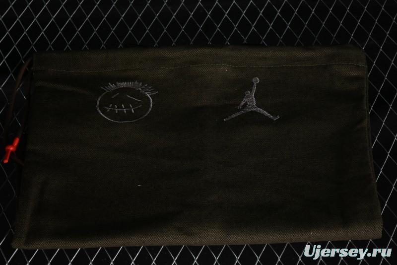 Nike Travis Scott x Jordan Cut The Check AJ1 Basketball Shoes with Velcro Design - FZ8117-100