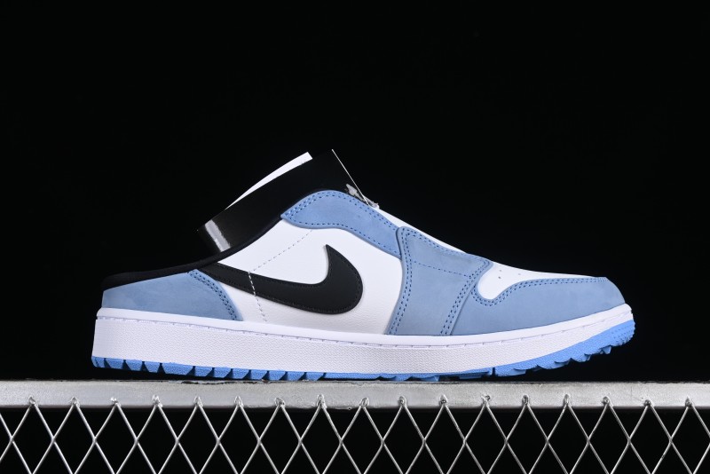Nike Air Jordan 1 Mule Golf Shoes with University Blue Colorway - FJ1214-400