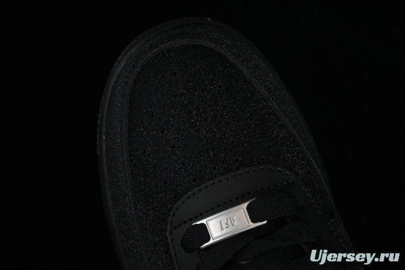 Nike Air Force 1 '07 Low Casual Sneakers in Black Starry Sky - CW2288-015