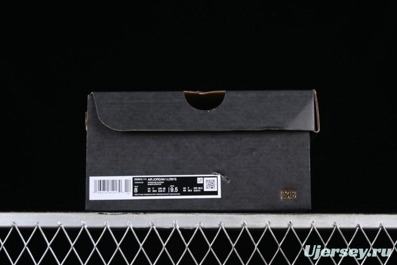 Nike Air Jordan 1 Low Golf Shoes White with Gum Sole - DD9315-111