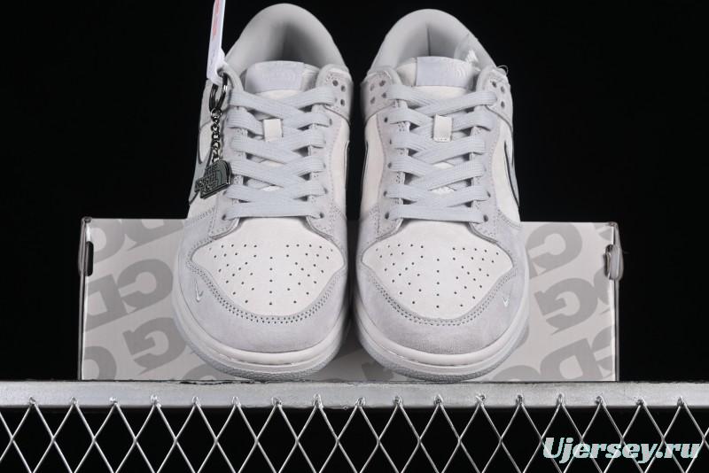 Nike Dunk Low The North Face CDG Collaboration - Light Grey Skateboarding Shoes - DQ1098-338
