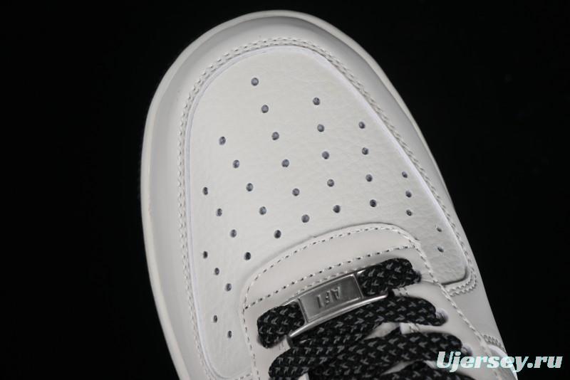 Supreme x Nike Air Force 1 '07 Low Casual Skate Shoes with Zoom Air Cushion - HD1968-009