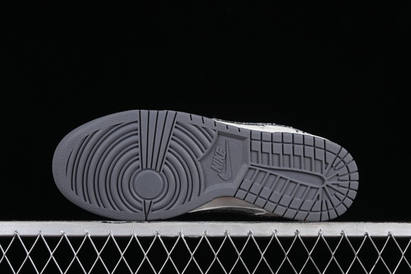 Nike SB Dunk Low MLB Collaboration - Grey Denim Anniversary Custom Low-Top Casual Skate Shoes - DQ1098-347