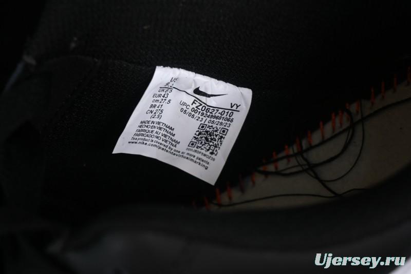 Nike Air Force 1 '07 Low Classic Black White Swoosh Casual Sneakers - FZ0627-010