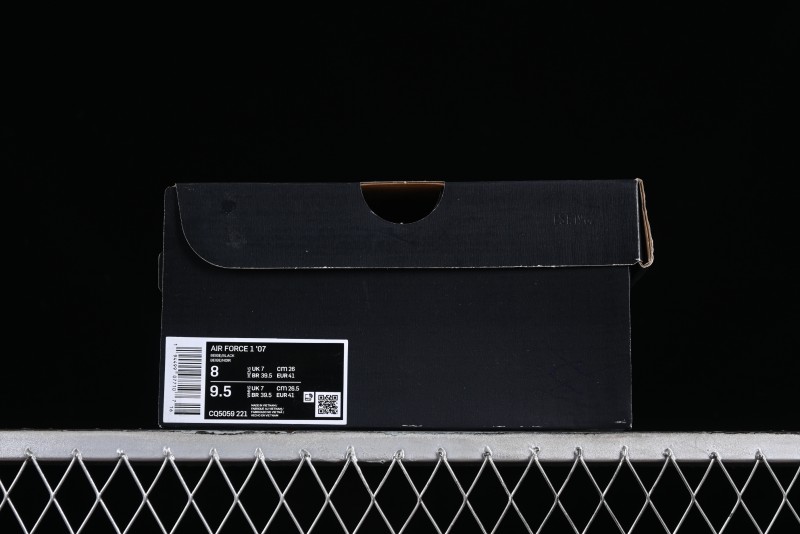 Nike Air Force 1 '07 Low Military Black Casual Sneakers - CQ5059-221