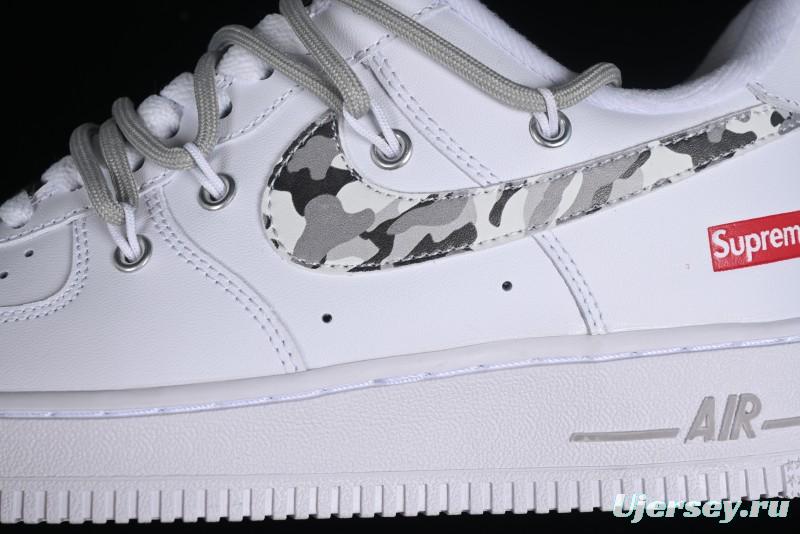 Nike Supreme x Air Force 1'07 Low "Box Logo" Camouflage Print Casual Sneakers - UP1658-595
