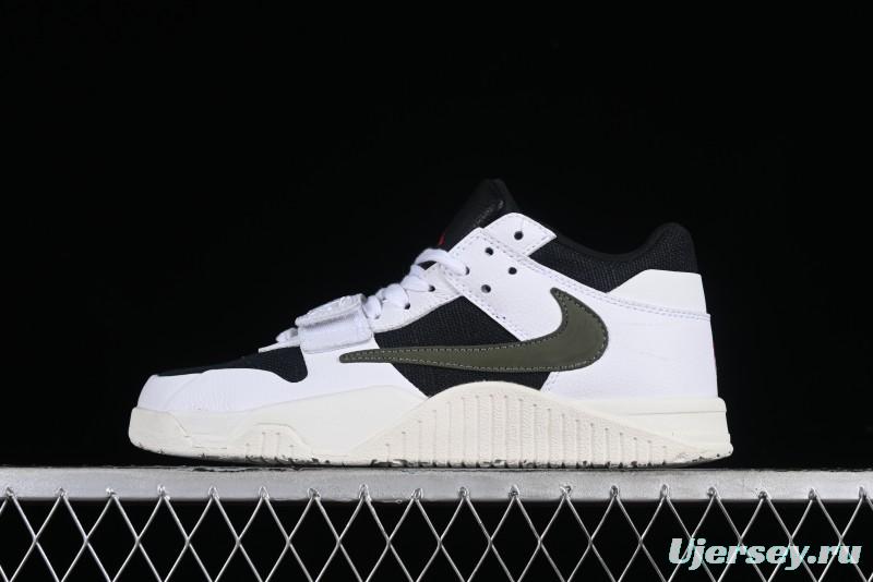 Nike Travis Scott x Jordan Cut The Check AJ1 Basketball Shoes with Velcro Strap - FZ8117-100