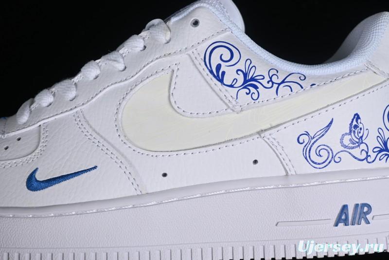 Nike Air Force 1 '07 Low "Butterfly Loves Flowers" Casual Sneakers - FB8971-100