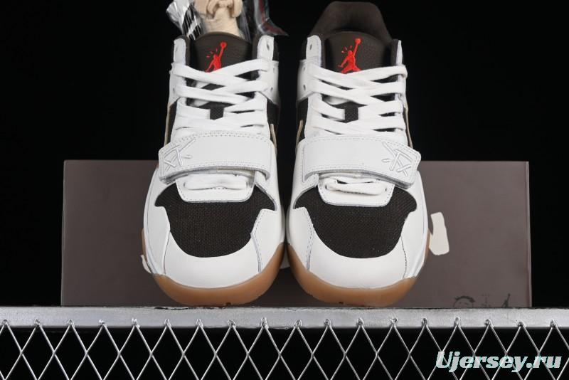 Nike Travis Scott x Jordan Jumpman Jack TR "University Red" Basketball Shoes with Magic Strap - FZ8117-100