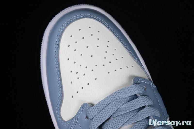 Nike Air Jordan 1 Low AJ1 White Blue Red Toe Casual Sneakers - DC0774-164