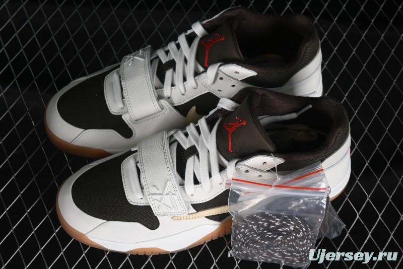 Nike Travis Scott x Jordan Cut The Check AJ1 Basketball Shoes with Velcro Design - FZ8117-100