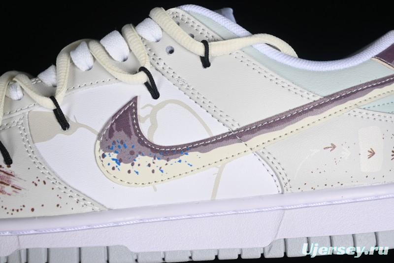 Nike Dunk Low SB 'Neutral' Urban Ruins Skate Shoes with Strap - DV0831-101