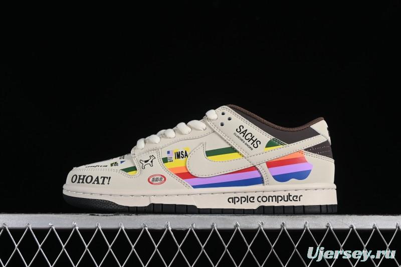Nike SB Dunk Low Apple Colorway Low-Top Casual Skateboarding Shoes - MU0232-368