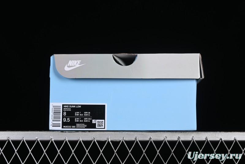 Nike SB Dunk Low Retro White Blue Collaboration Low-Top Casual Skateboarding Shoes - MU0232-365