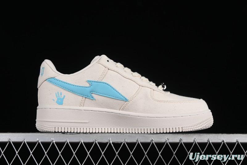 Nike RTFKT x Nike Air Force 1 Low Casual Sneakers with Full-Length Air Cushion - FQ3954-100