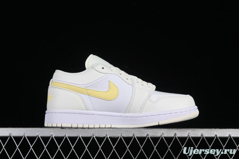 Nike Air Jordan 1 Low AJ1 Lemon Yellow Low-Top Casual Sneakers - FV8486-181
