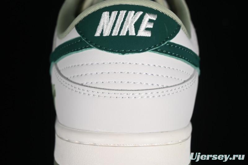 Nike SB Dunk Low UN Collaboration - White Green Swoosh Anniversary Custom Low-Top Casual Skate Shoes - DQ1098-359